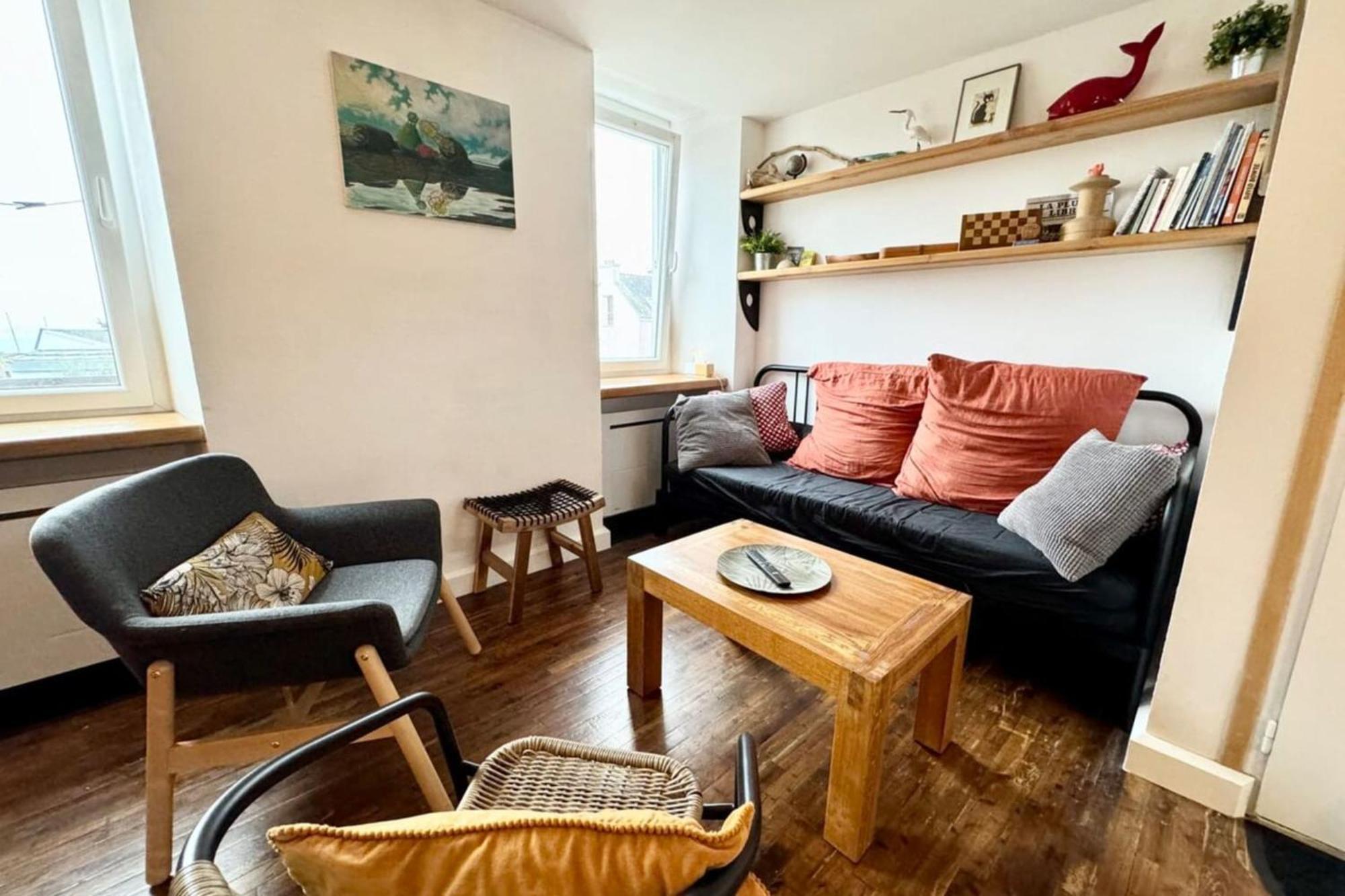 Charmant Duplex En Bord De Mer - Port De Kernevel ลาร์มอร์-พลาจ ภายนอก รูปภาพ