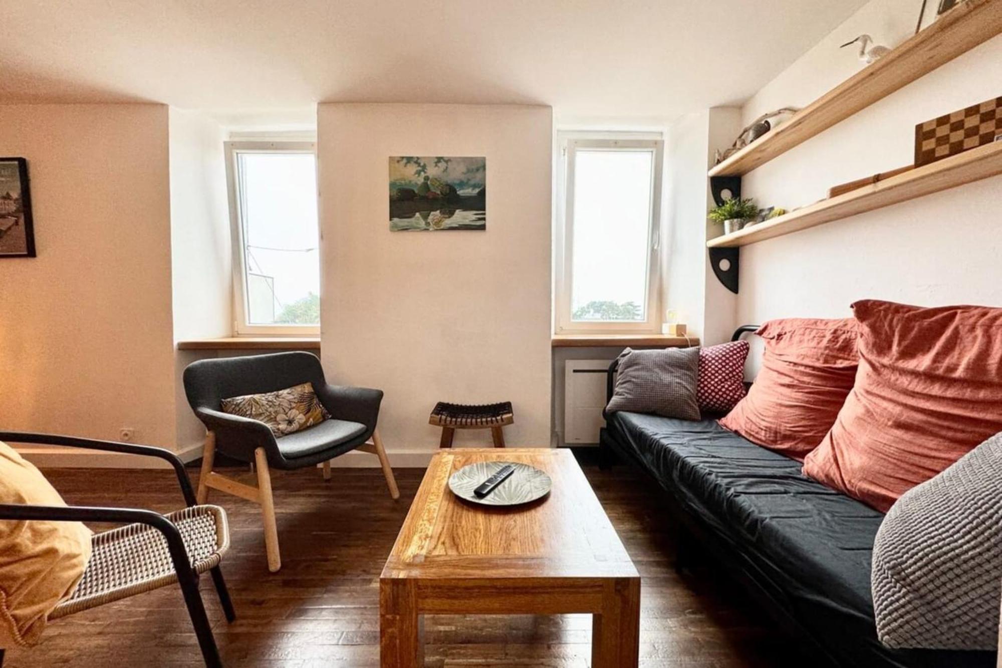 Charmant Duplex En Bord De Mer - Port De Kernevel ลาร์มอร์-พลาจ ภายนอก รูปภาพ