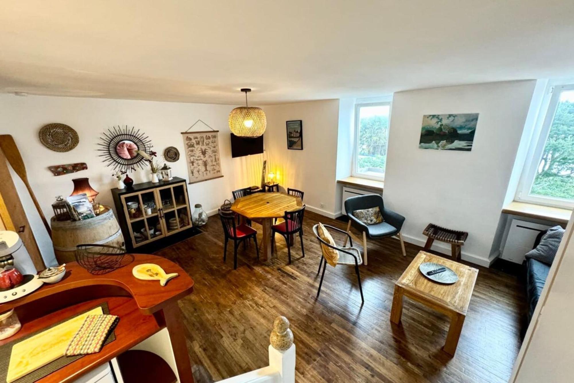 Charmant Duplex En Bord De Mer - Port De Kernevel ลาร์มอร์-พลาจ ภายนอก รูปภาพ