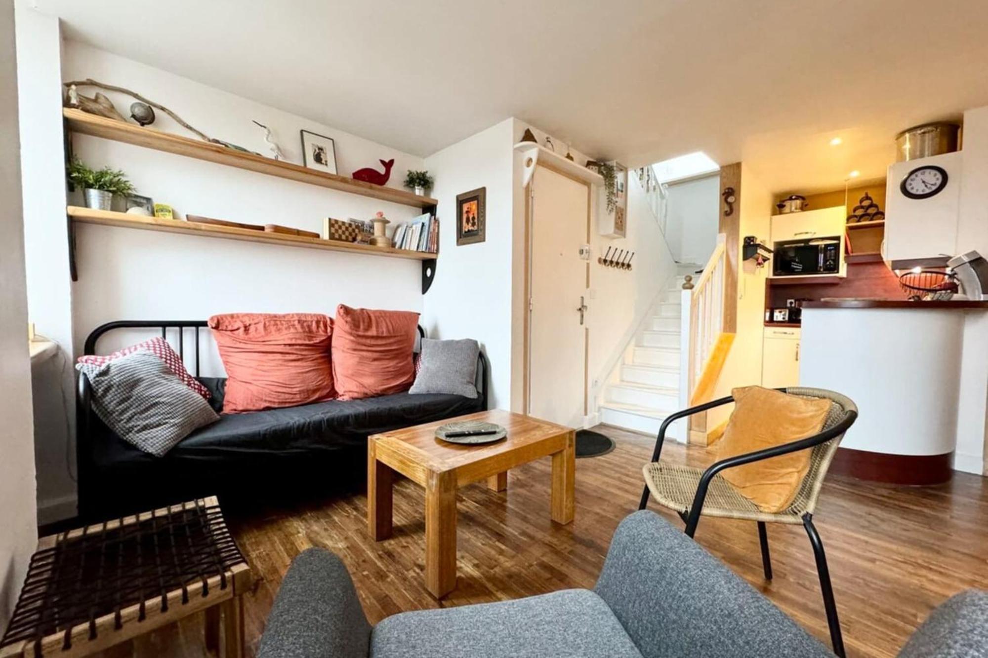 Charmant Duplex En Bord De Mer - Port De Kernevel ลาร์มอร์-พลาจ ภายนอก รูปภาพ